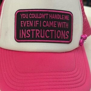 Pink and White Women's Trucker Hat